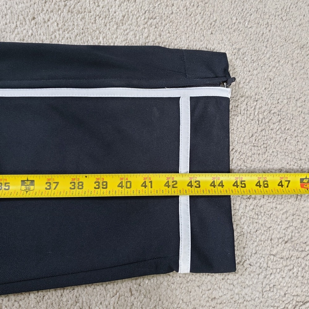 Nike Tech Pants Large Black White Track Fleece Zip Ankle Athletic Basketball Gym - Picture 12 of 14
